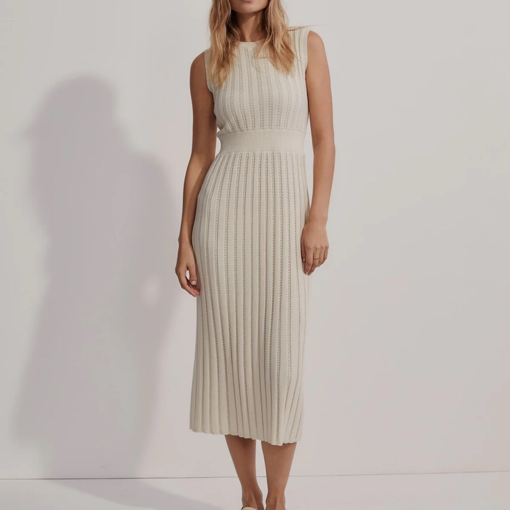 Varley Florian Knit Dress in Birch